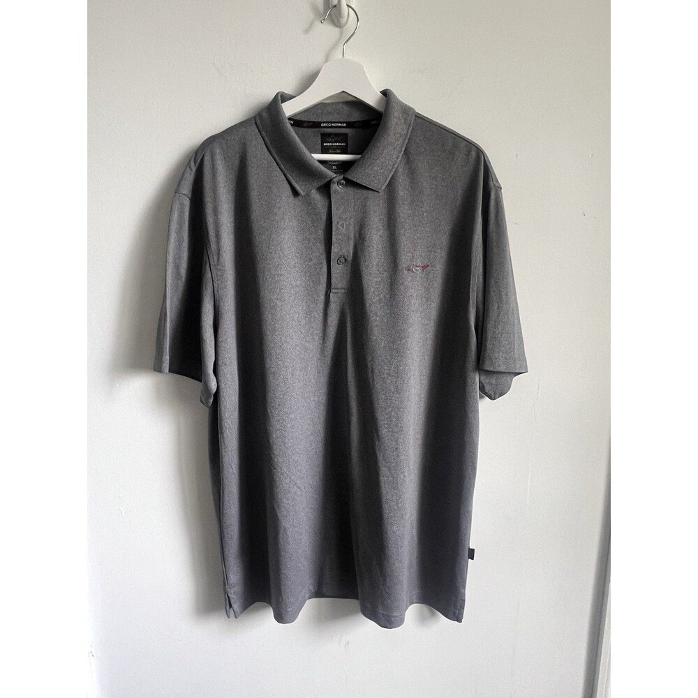 Greg Norman Play Dry Tasso Elba Golf Polo Shirt Gray Men’s XL